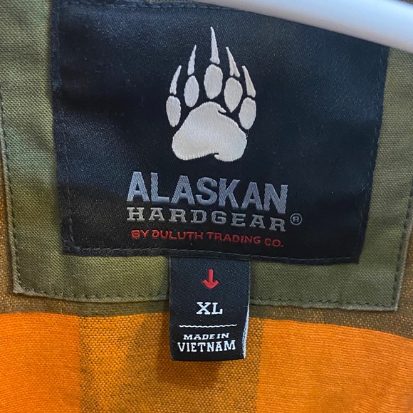 Alaskan Hardgear Duluth Waxed Canvas Men’s Green Coat Jacket Size XL 9/11 Badge - Picture 2 of 9